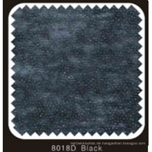 Schwarze Farbe Non Woven Double DOT schmelzbares Interlining mit PA-Pulver (8018D schwarz)